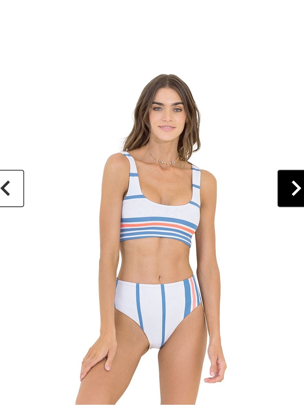 Maaji Bengal Stripe Epica High-Rise reversible bikini size s